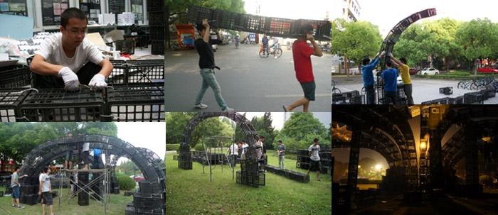 上海博物馆创意回收果篮打造图2